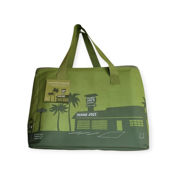 Trader Joe's Olive Green Insulated Freezer Bag 8-Gallon NWT - Picture 2 of 7